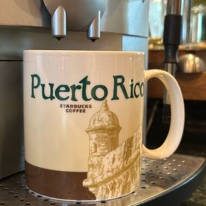 STARBUCKS global icon  souvenir travel mug PUERTO RICO collectible coffee EUC
